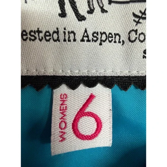 Obermeyer Womens Blue Down Insulated Ski Jacket Hooded Winter Coat Size 6 - Picture 6 of 17